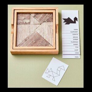 Magnolia Hearth & Hand™ Marble and Wood Tangram Puzzle